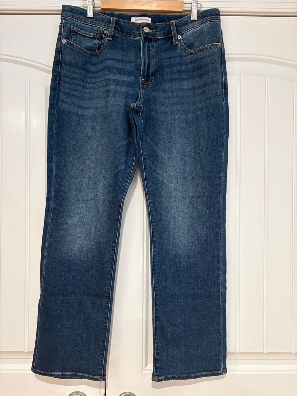 Lucky Brand Women's Indigo Mid Rise Straight-Leg Jeans 14/32